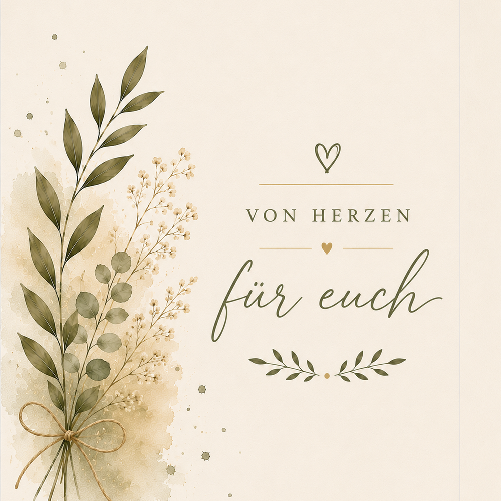 Von Herzen für euch