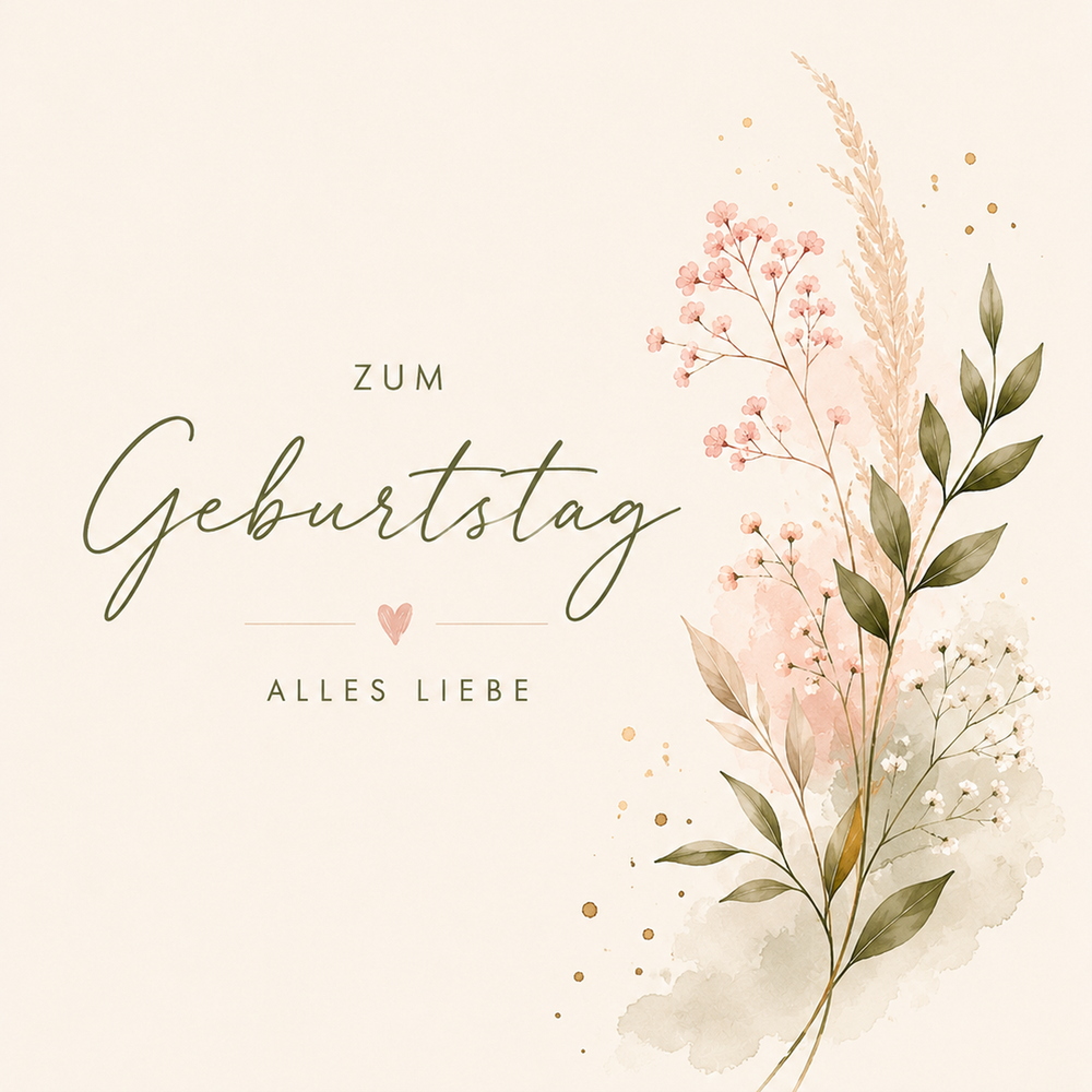 Zum Geburtstag alle Liebe