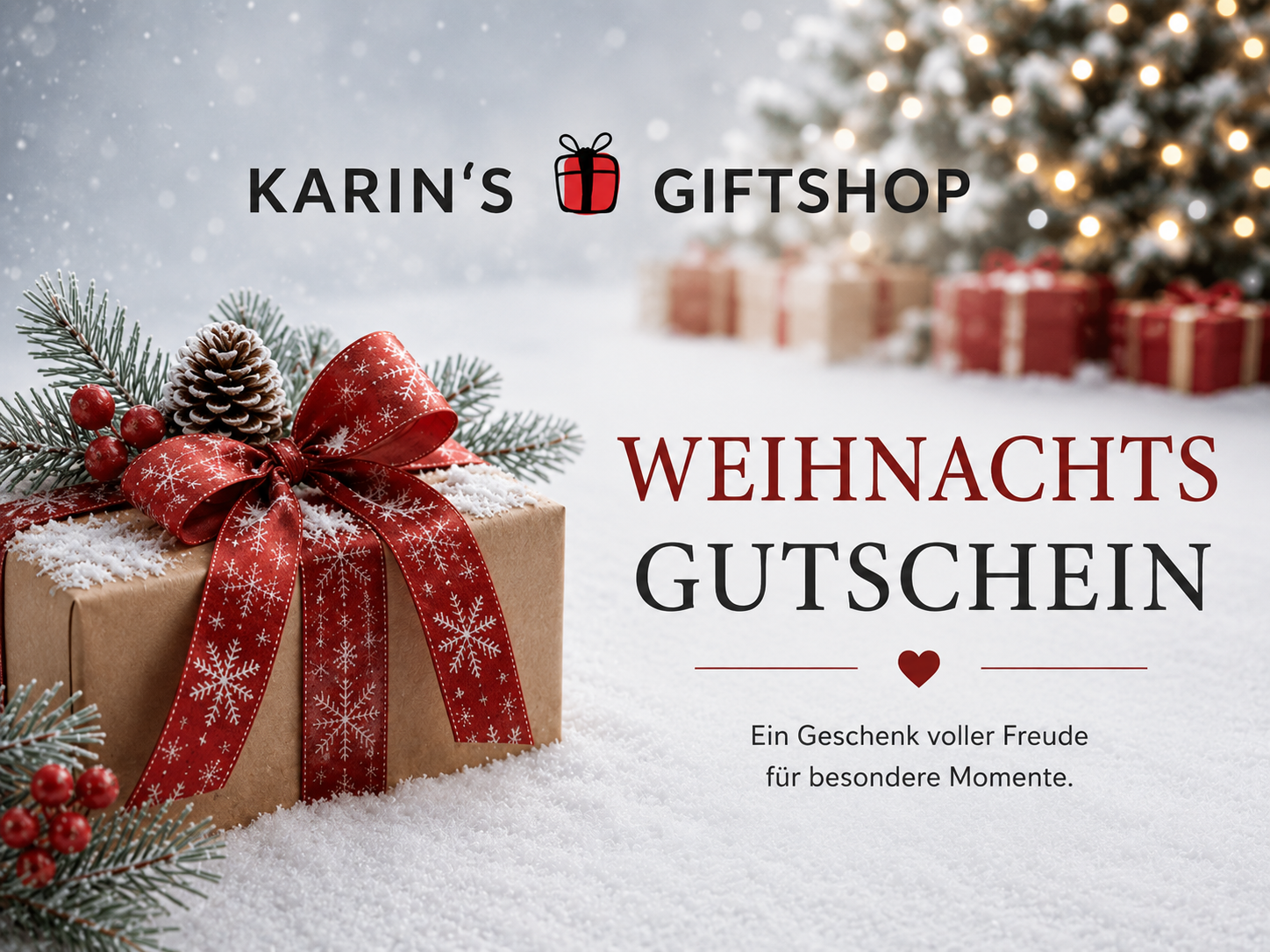 Weihnachts-Gutschein gestalten